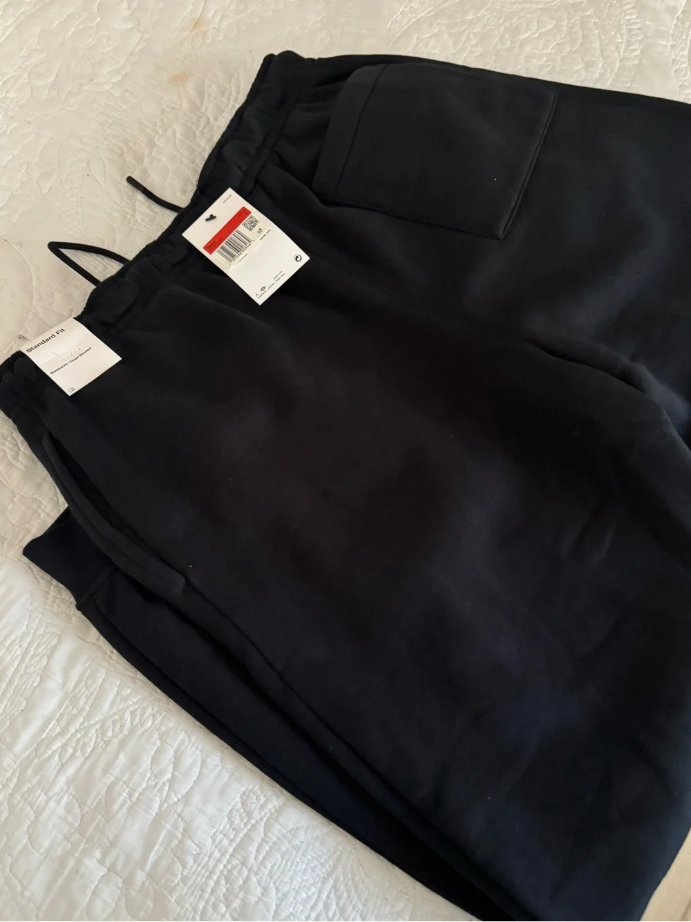 Jordan Black Kids Fleece Joggers with White Jumpman